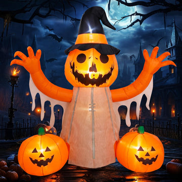 Halloween Inflatables Pumpkin Scarecrow Outdoor Decor