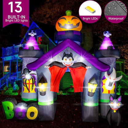 14FT Halloween Inflatable Haunted Archway Outdoor Decoration
