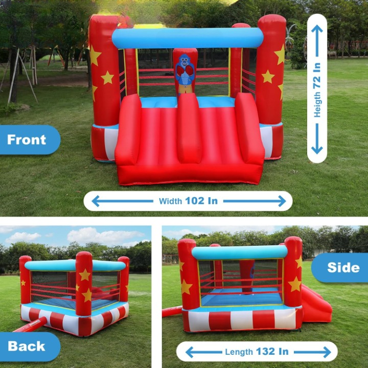 Kids 11 x 8.5 Boxing Ring Bounce House Castle