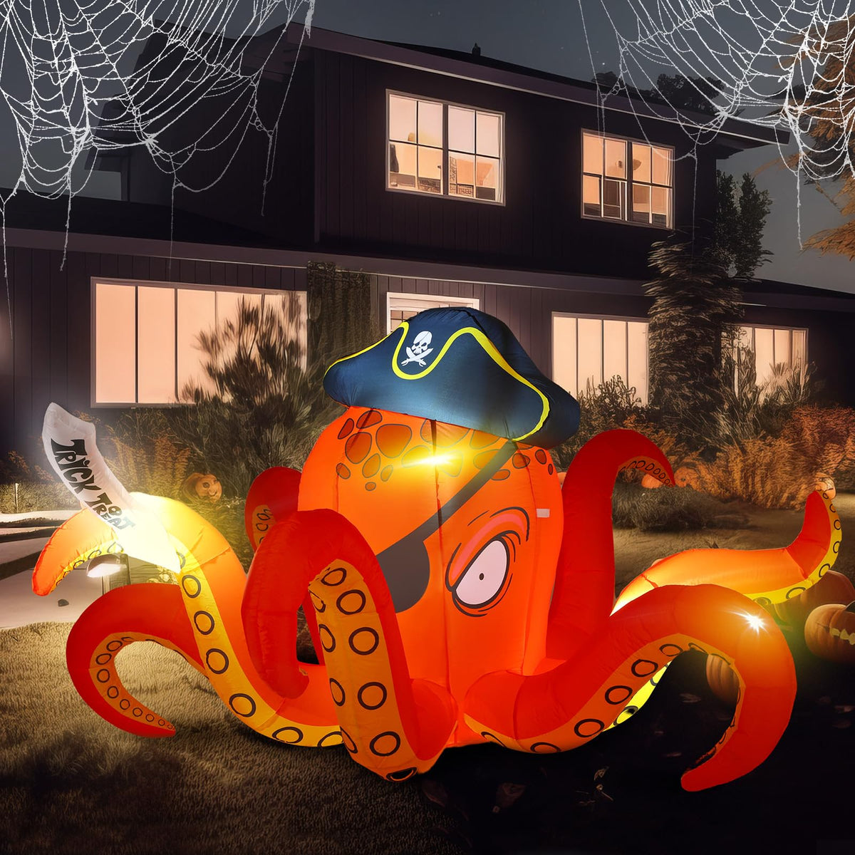 Pirate Octopus Inflatable Halloween Decoration