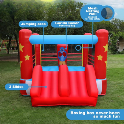 Kids 11 x 8.5 Boxing Ring Bounce House Castle