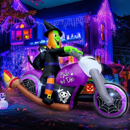 6FT Halloween Inflatable Killers Decorations Built-in LED Lighted Blow Up Decoration Home Yard Outdoor Indoor Garden Lawn Decor