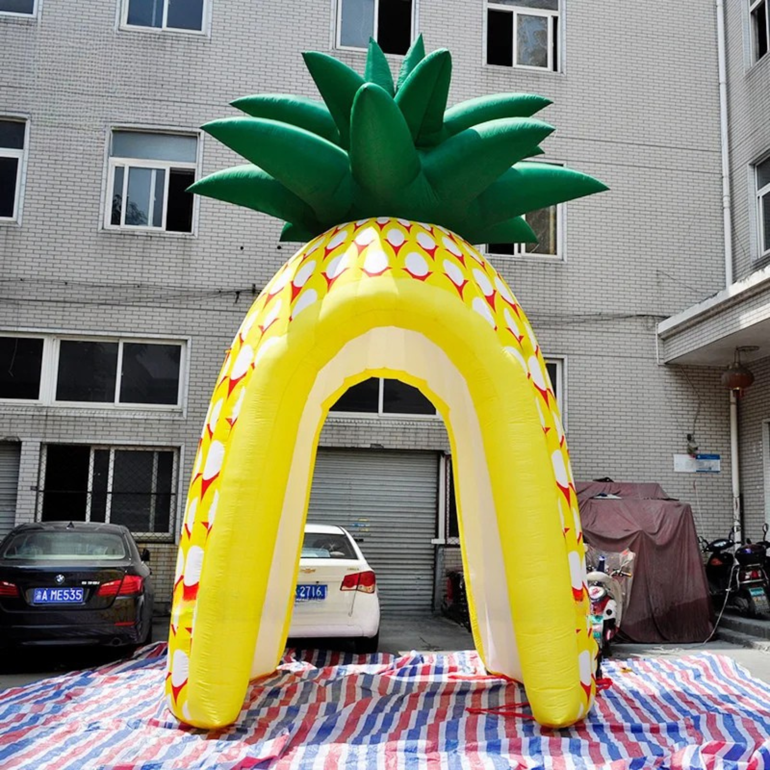 Kundenspezifisches aufblasbares Zelt wasserdicht Ananas-Design Outdoor