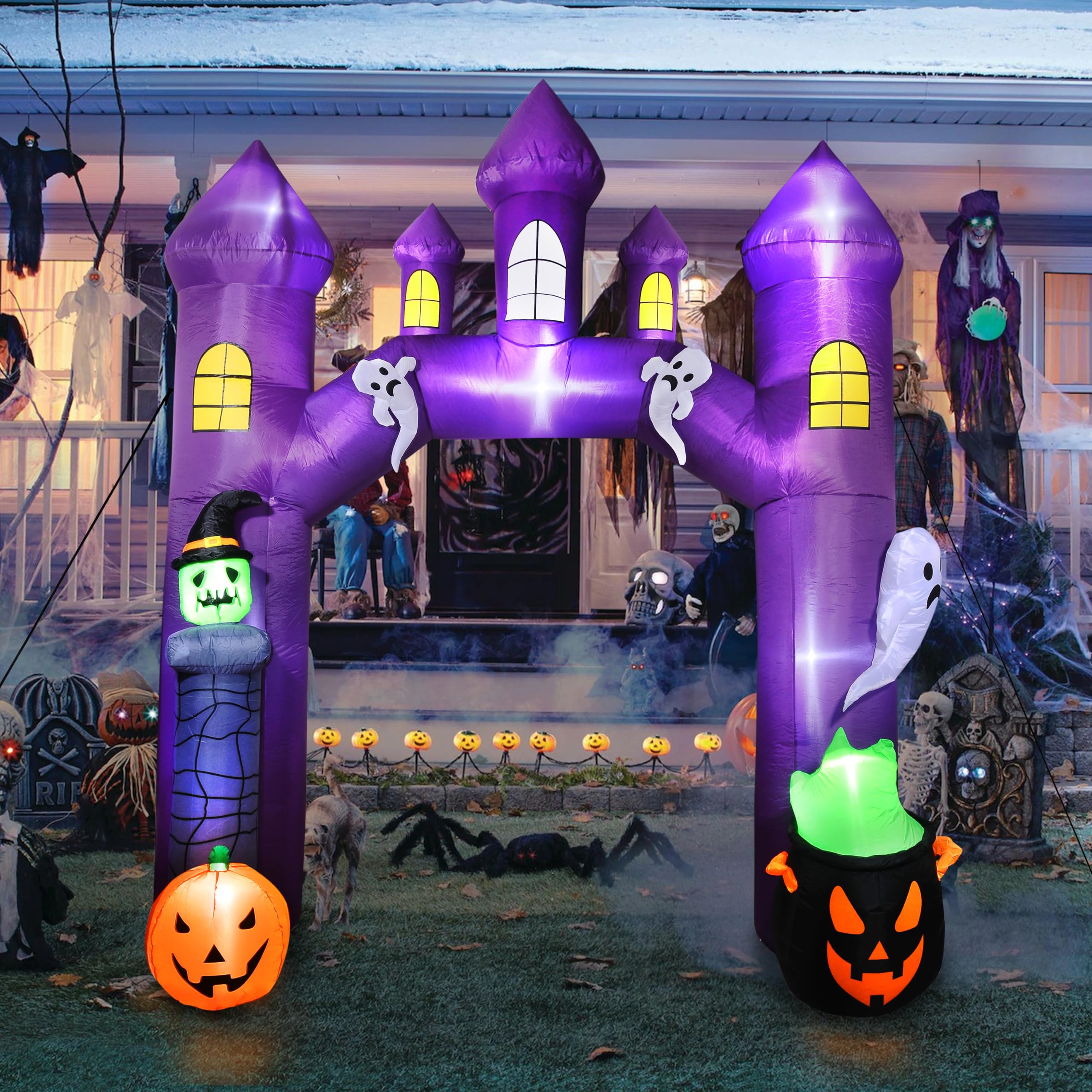 10FT Halloween Inflatable Castle Archway Outdoor Entrance