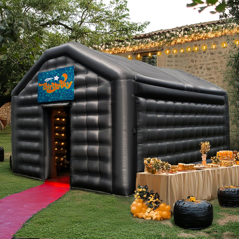 Black Inflatable Night Club Disco Tent with Logo
