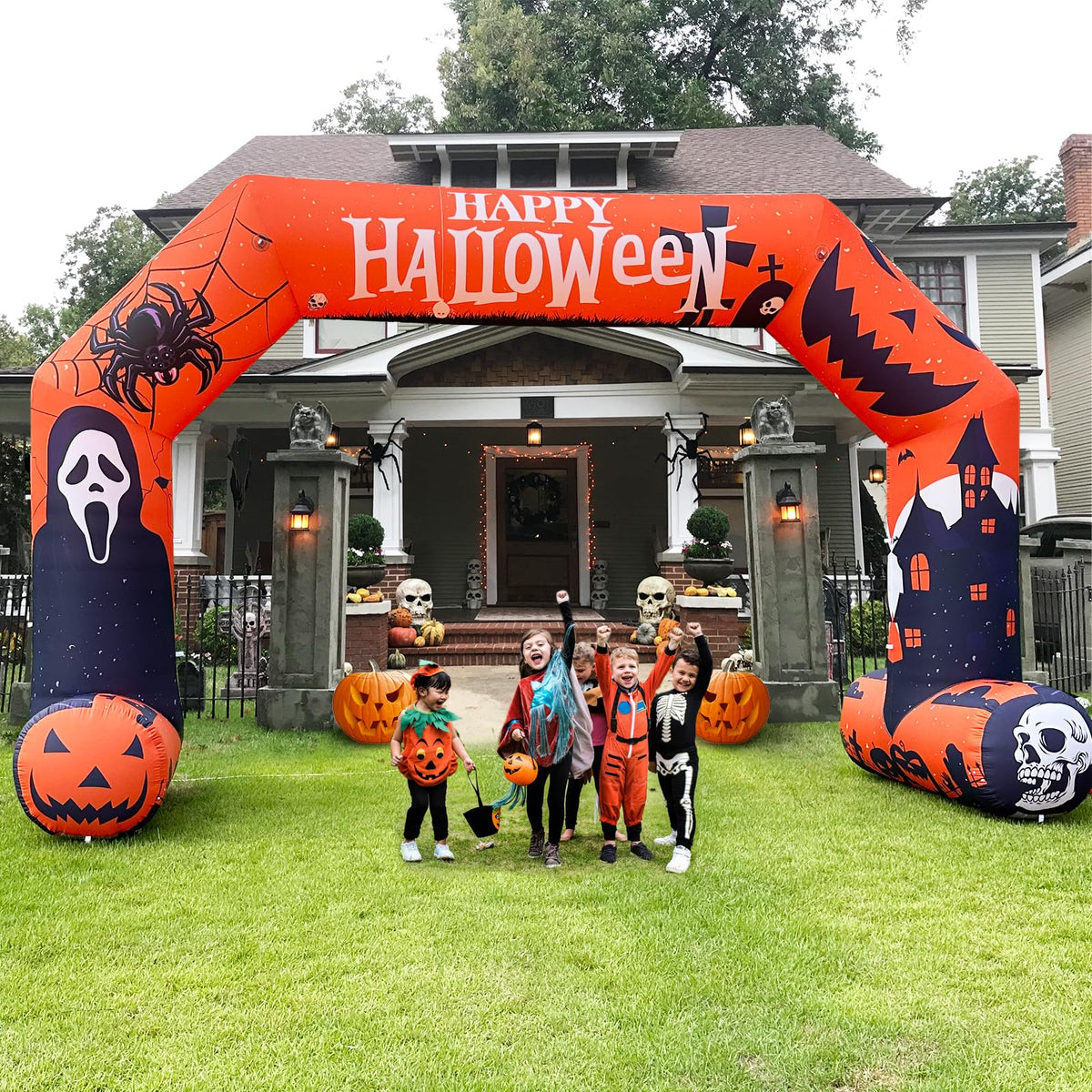 Halloween Inflatable Archway Hexagon Inflatable Arch Entrance