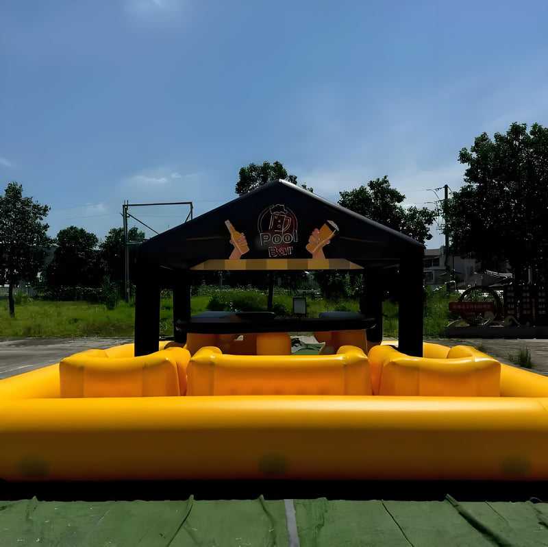 21x21ft Yellow Inflatable Pool Bar