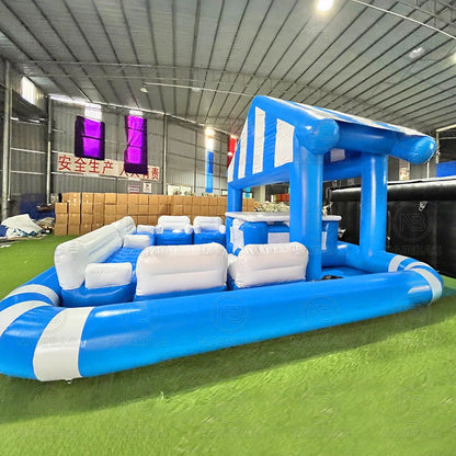 Inflatable Pool Bar Floating Pub With Seats Backyard