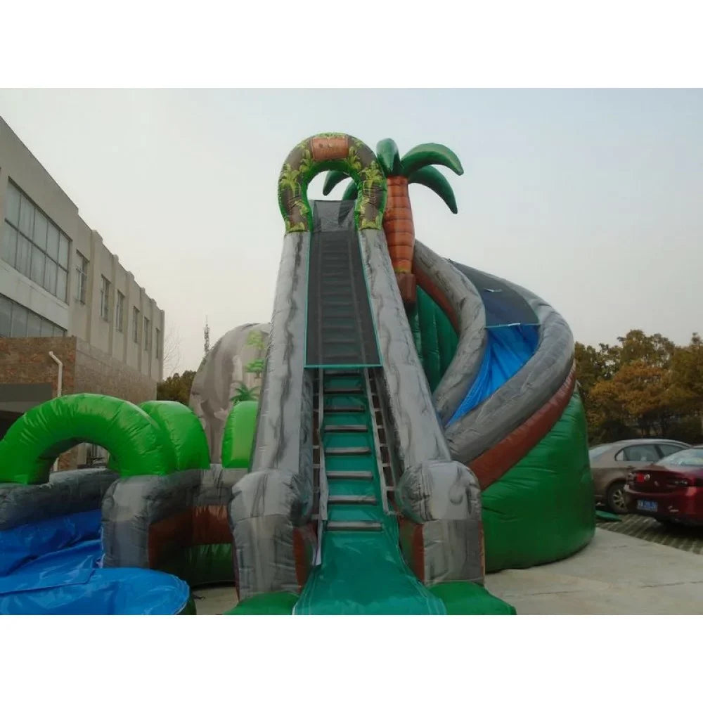 Jungle Curve Inflatable Water Slide