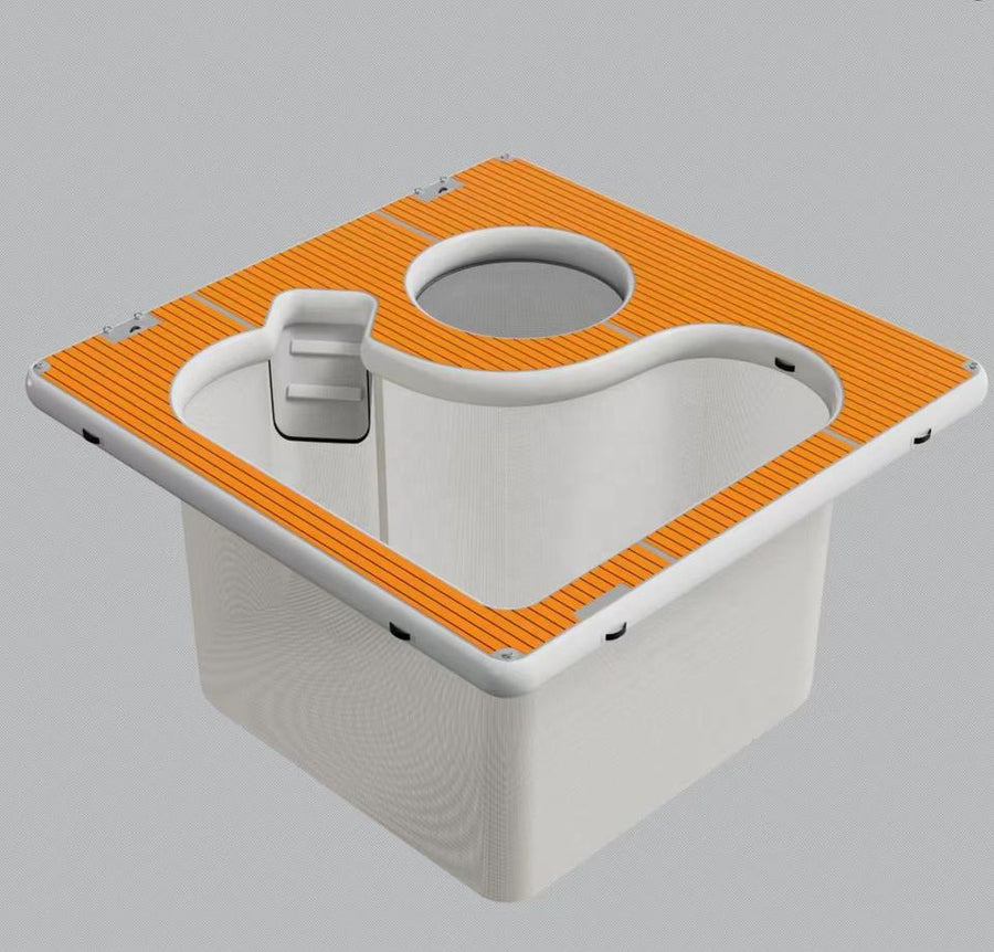 Inflatable Floating Dock Platform with Non Slip Surface 5x5m