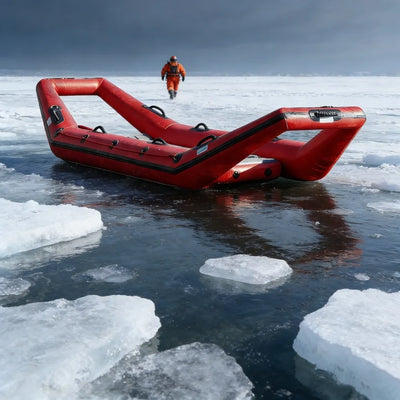 Inflatable Rescue Raft Ice Water Rapid Deployment Swiftwater