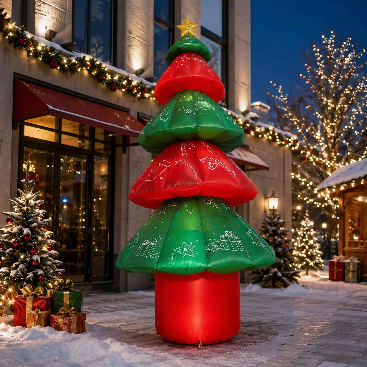 Giant Inflatable Christmas Tree for Commercial Holiday Displays