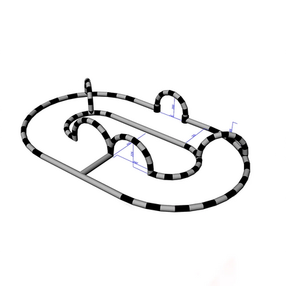 Inflatable Race Car Go Kart Track