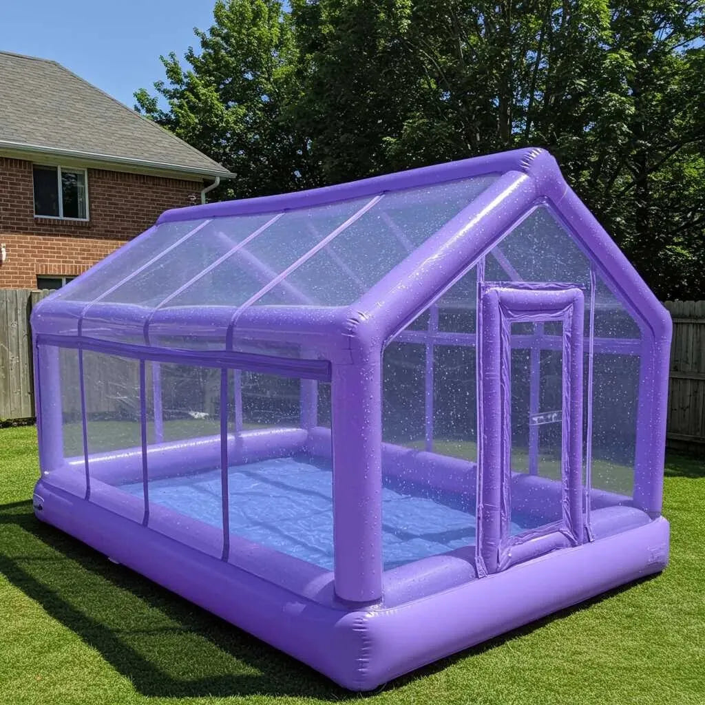 Inflatable Greenhouse Pool with Transparent Dome