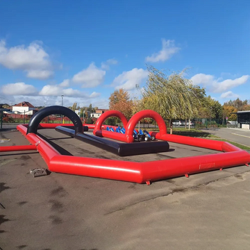 Aufblasbare Rennstrecke für Go-Karts