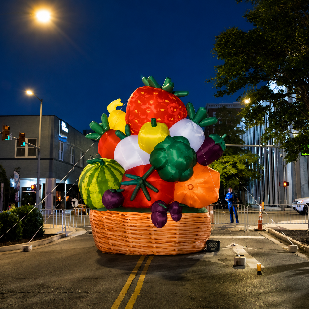 Inflatable Advertising Model Giant Inflatable Fruit Basket Display