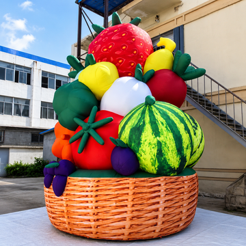 Inflatable Advertising Model Giant Inflatable Fruit Basket Display