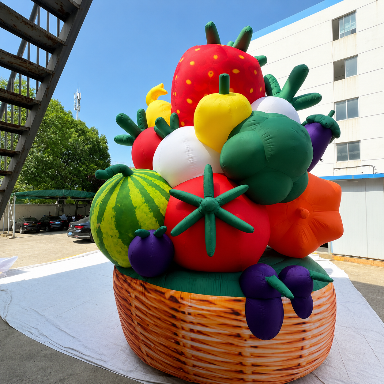 Inflatable Advertising Model Giant Inflatable Fruit Basket Display