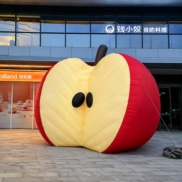 Inflatable Red Apple Display Prop Oxford Material Inflatable