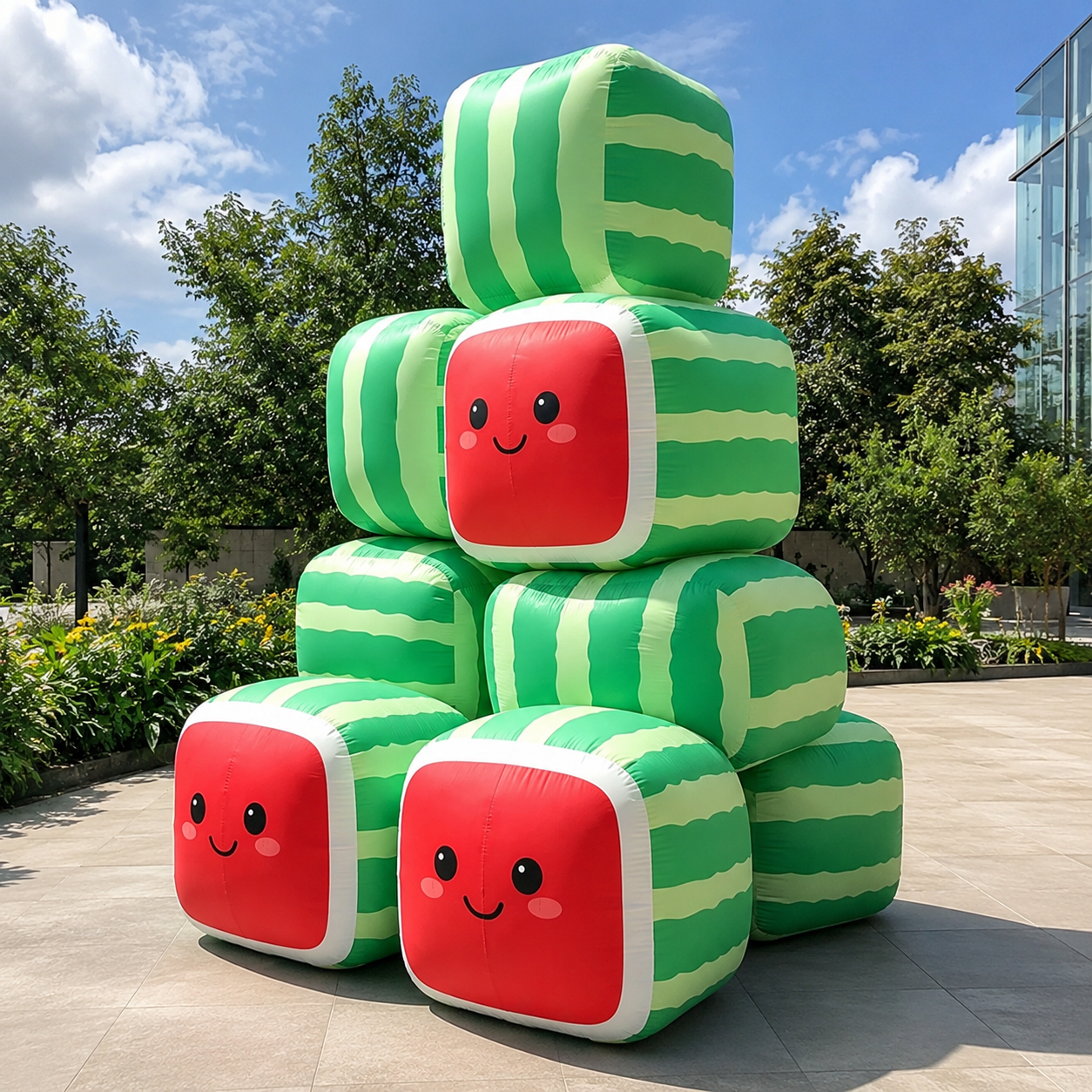 Inflatable Watermelon Display for Summer Event Advertising