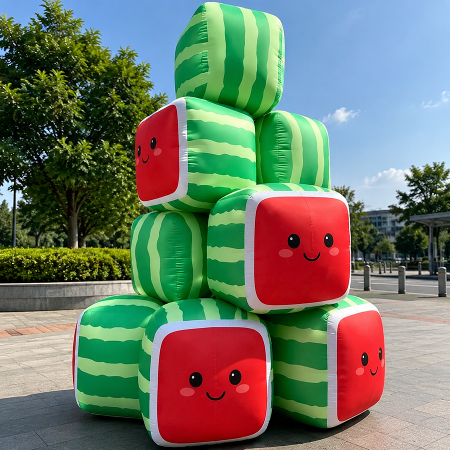 Inflatable Watermelon Display for Summer Event Advertising