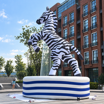 Inflatable Zebra Park Reusable Waterproof Outdoor Display Sculpture
