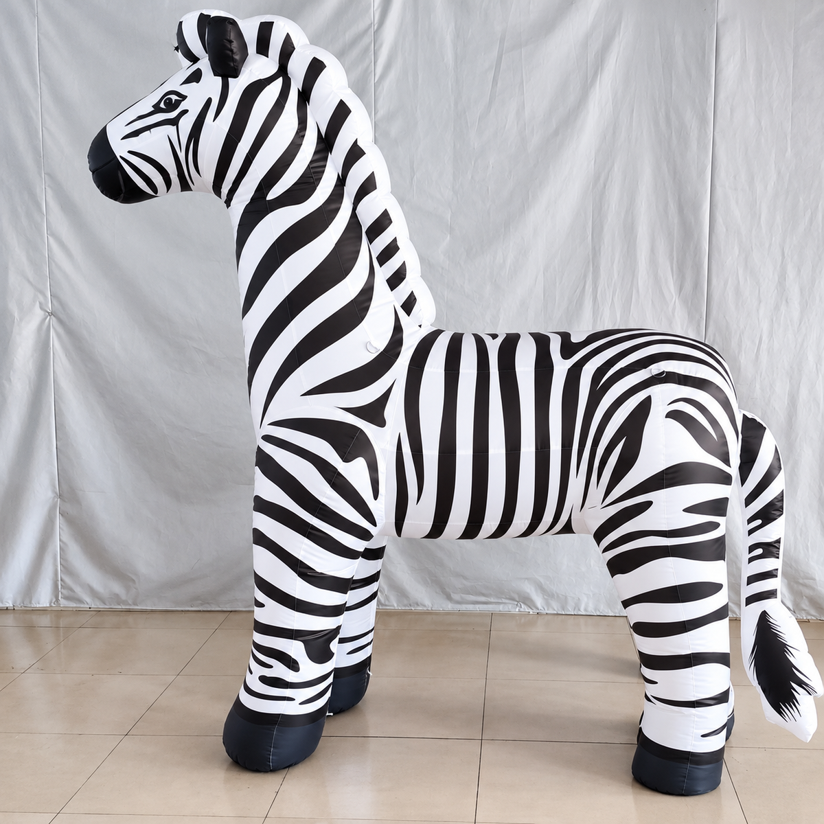 Inflatable Zebra Animal Model Display for Events