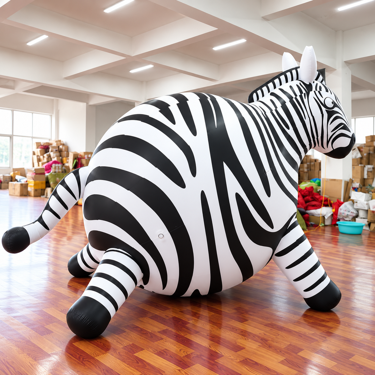 Inflatable Fat Zebra Advertising Balloons with LED Light
