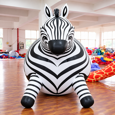 Inflatable Fat Zebra Advertising Balloons with LED Light