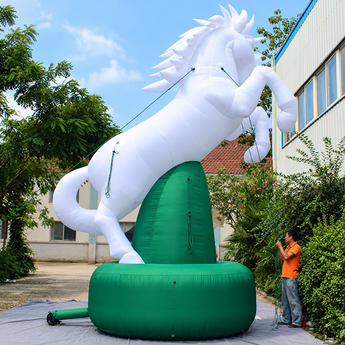 Giant Advertising Inflatable Unicorn Decoration Horse Model Display