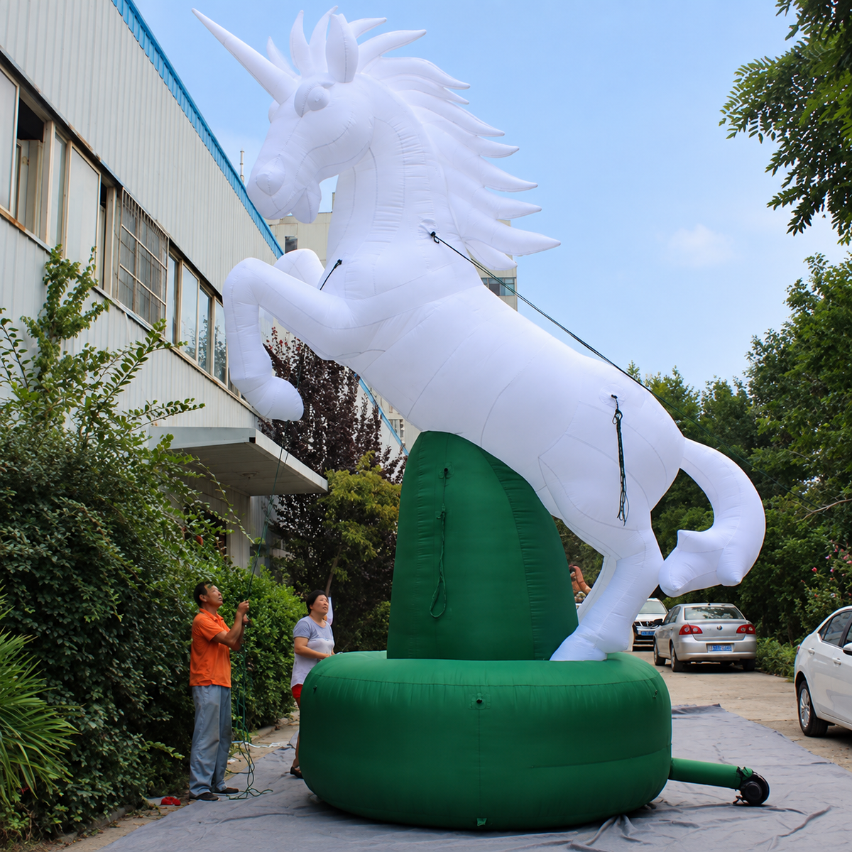Giant Advertising Inflatable Unicorn Decoration Horse Model Display