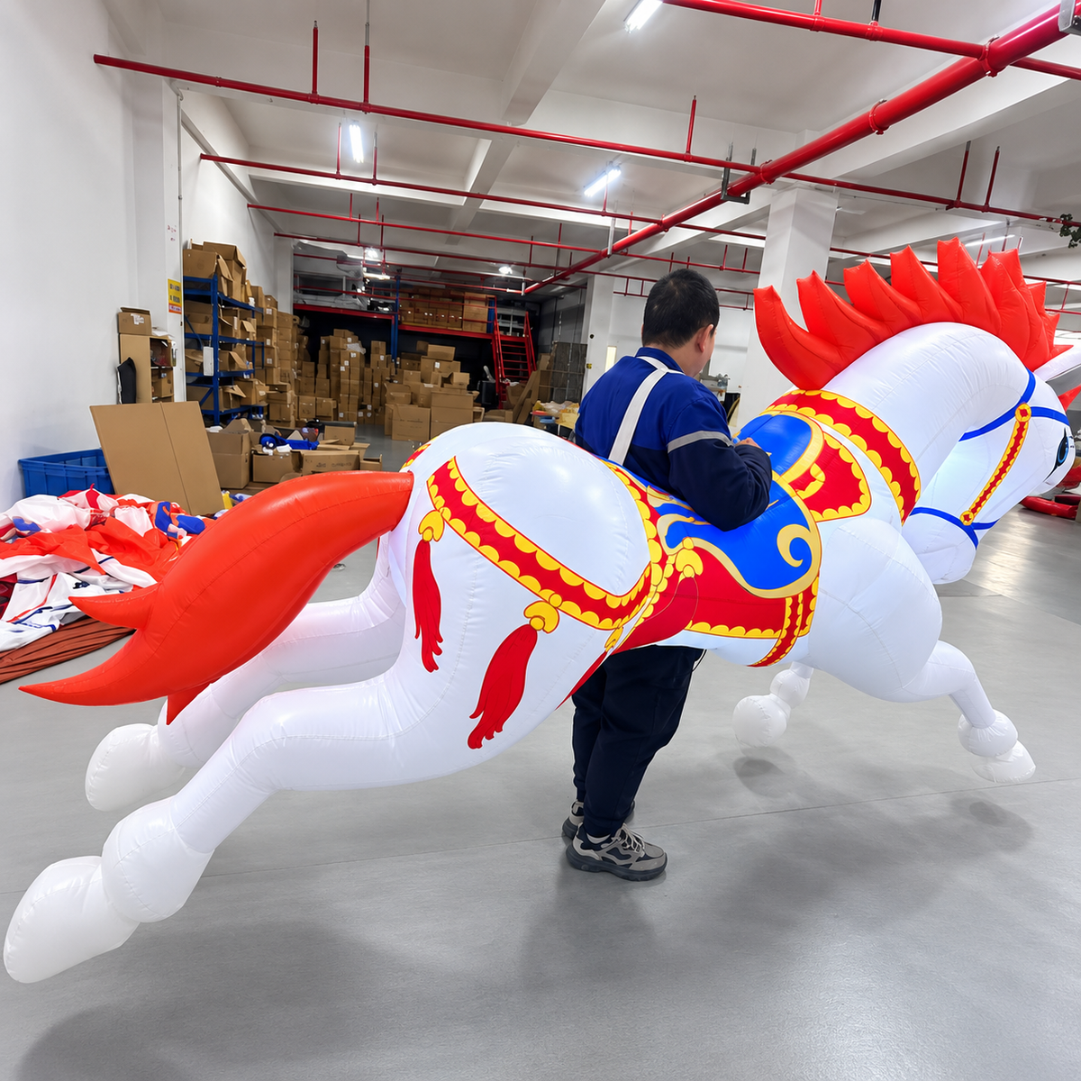 Giant  LED Inflatable Unicorn Display for Parade Event Party