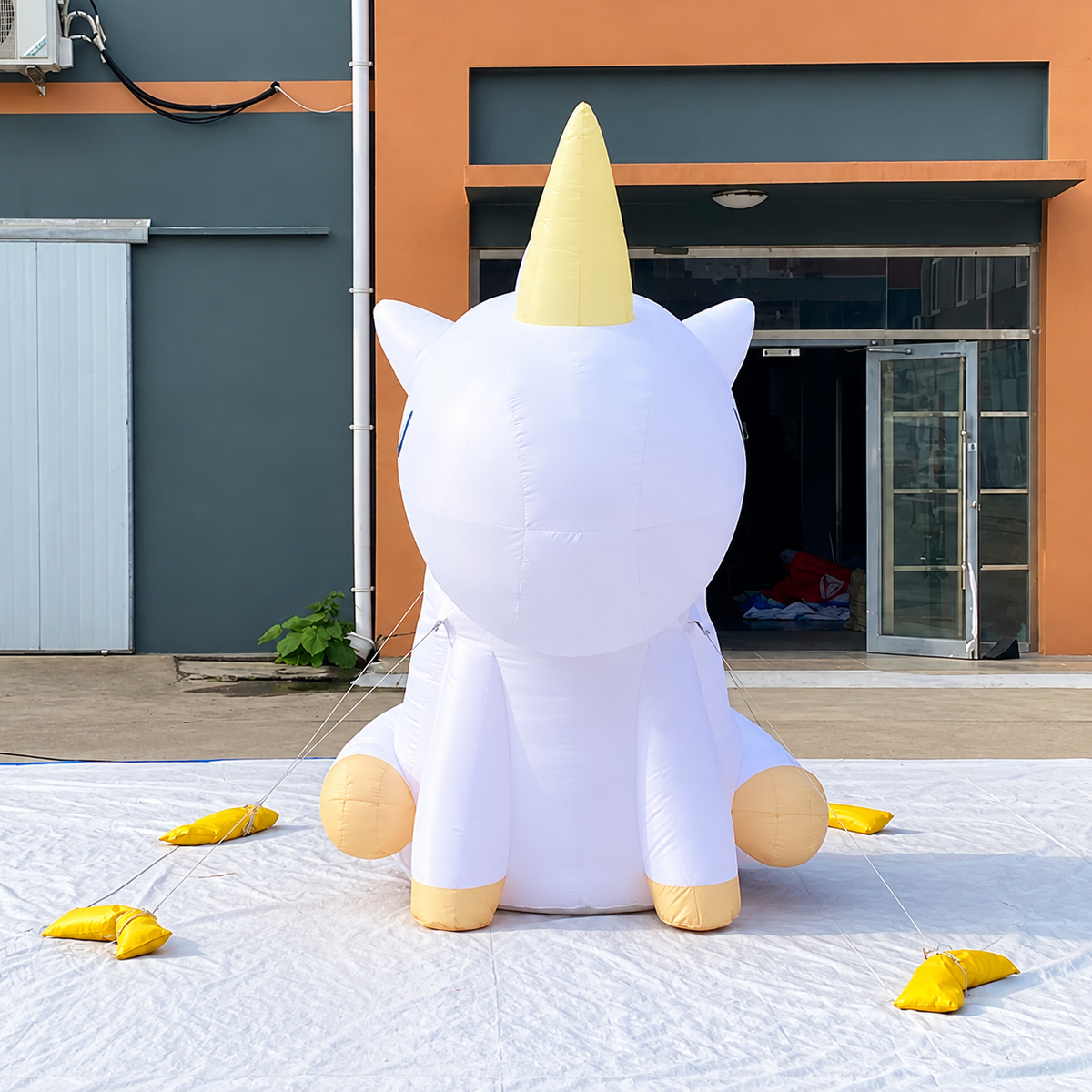 Inflatable Unicorn Mascot for Advertising Events