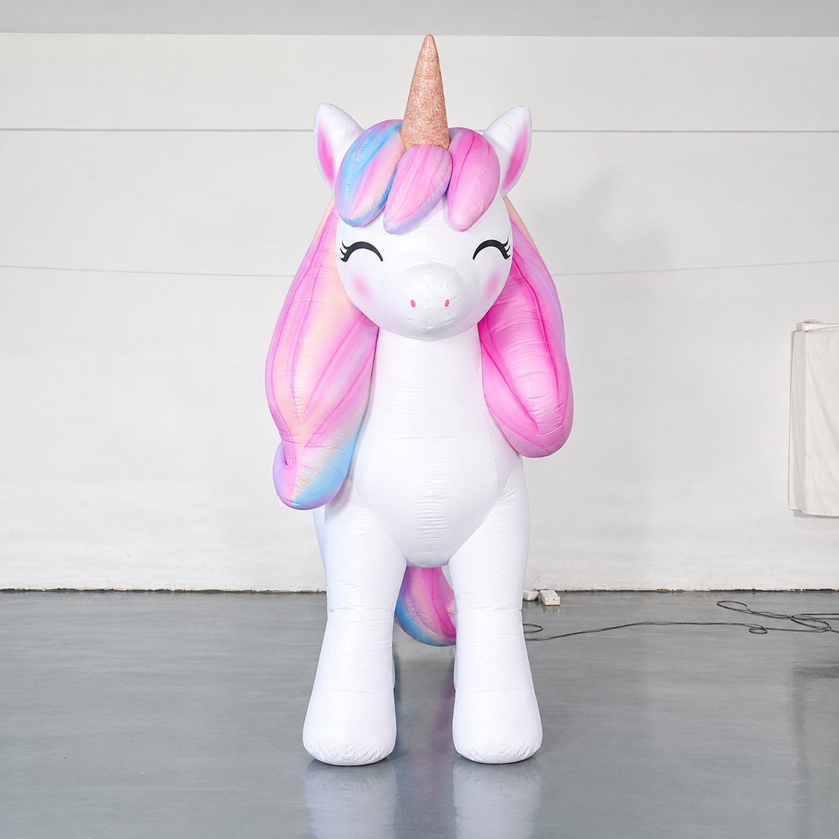 Inflatable Unicorn Display Plush Inflatable Cartoon Unicorn