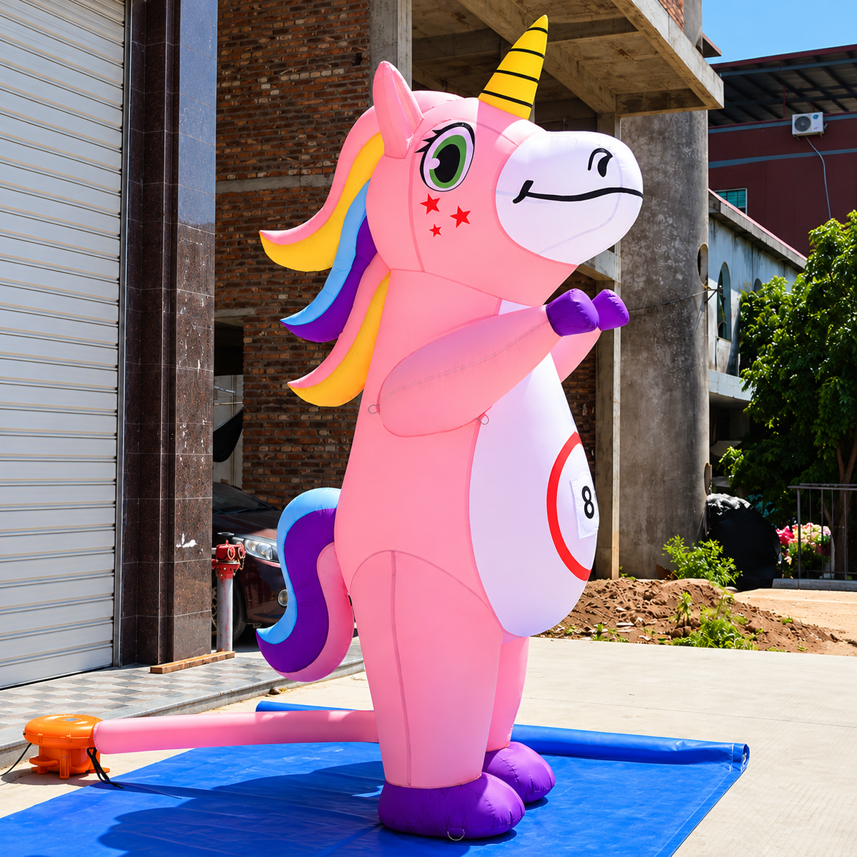 Giant Inflatable Unicorn Balloon Coming Holland Cartoon Durable Decor