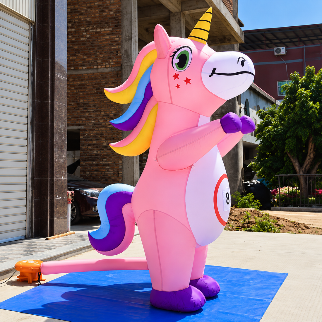 Giant Inflatable Unicorn Balloon Coming Holland Cartoon Durable Decor
