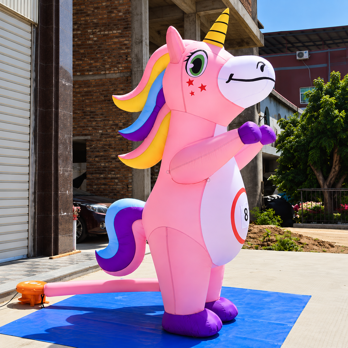 Giant Inflatable Unicorn Balloon Coming Holland Cartoon Durable Decor