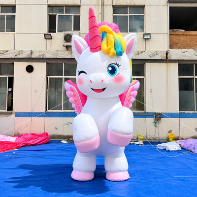 Inflatable Unicorn Display Attraction for Event Rentals