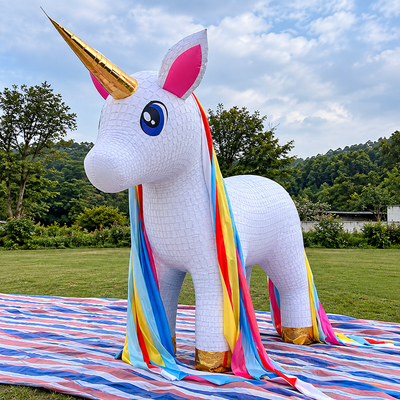 Inflatable Unicorn Mascot Balloon for Outdoor Event Decor