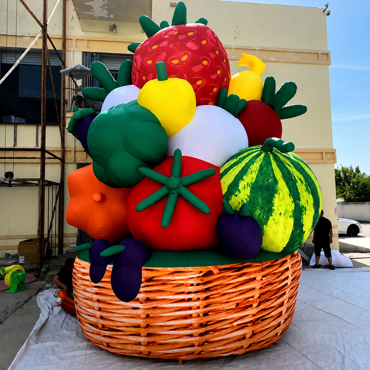 Inflatable Advertising Model Giant Inflatable Fruit Basket Display