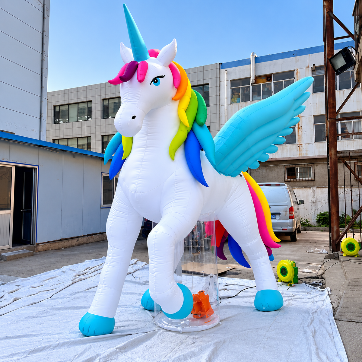 Commercial Giant Inflatable Unicorn Wings Pegasus Prop Display