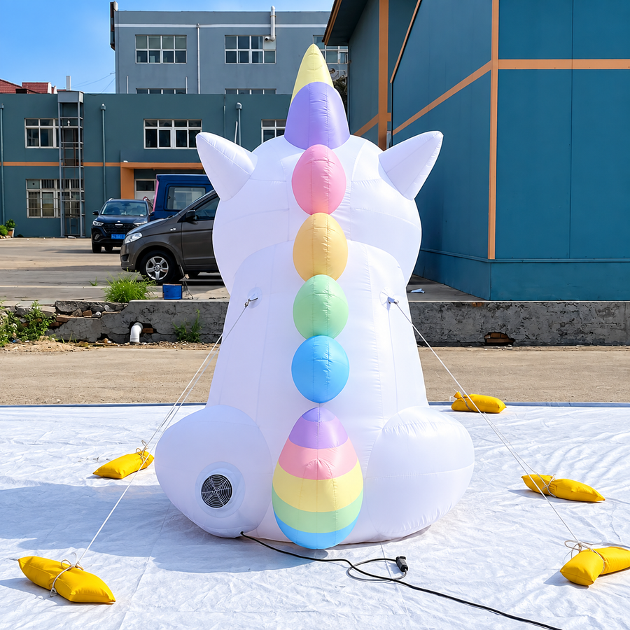 Inflatable Unicorn Mascot for Advertising Events