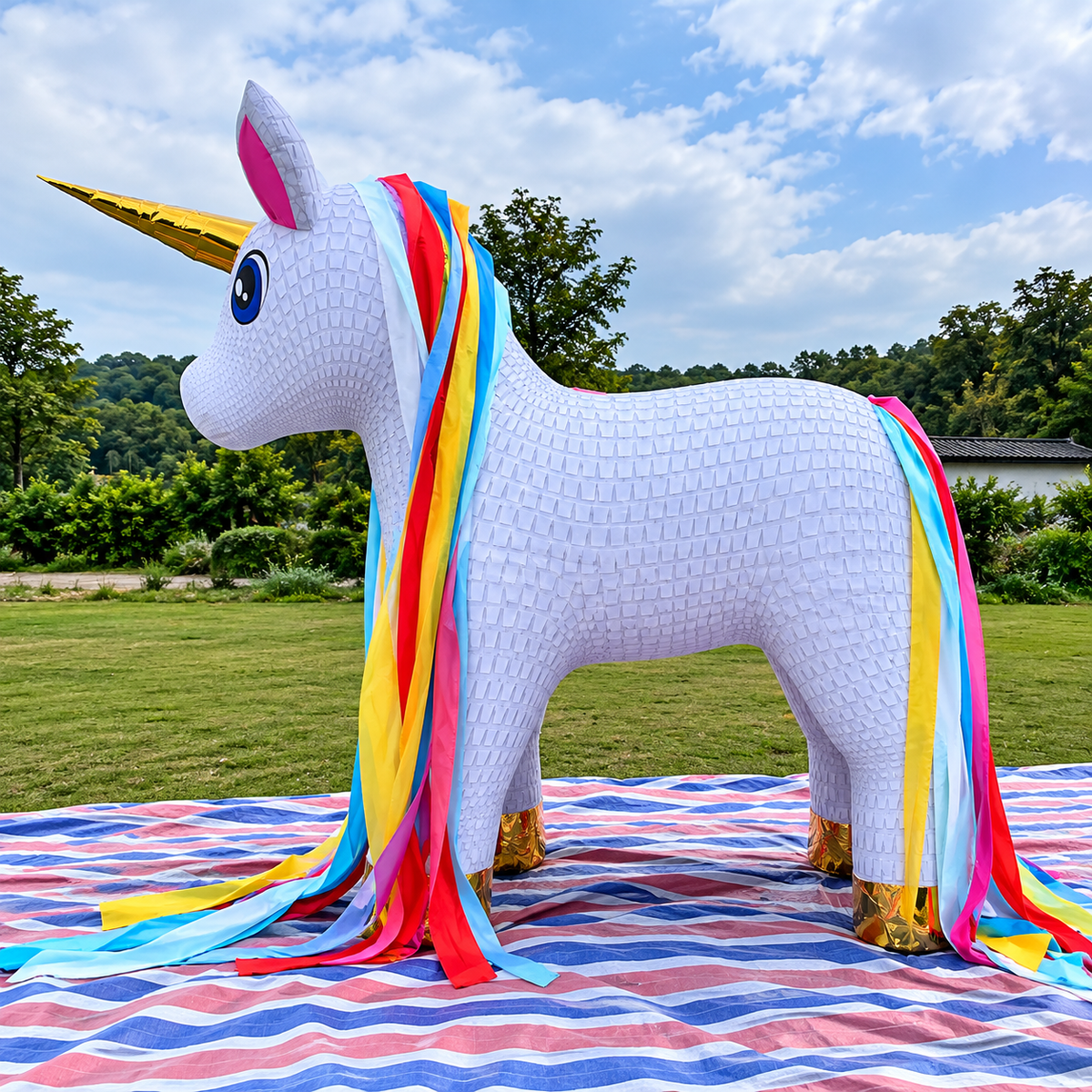 Inflatable Unicorn Mascot Balloon for Outdoor Event Decor