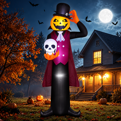 Giant Halloween Inflatable Pumpkin Ghost Vampire Yard Display