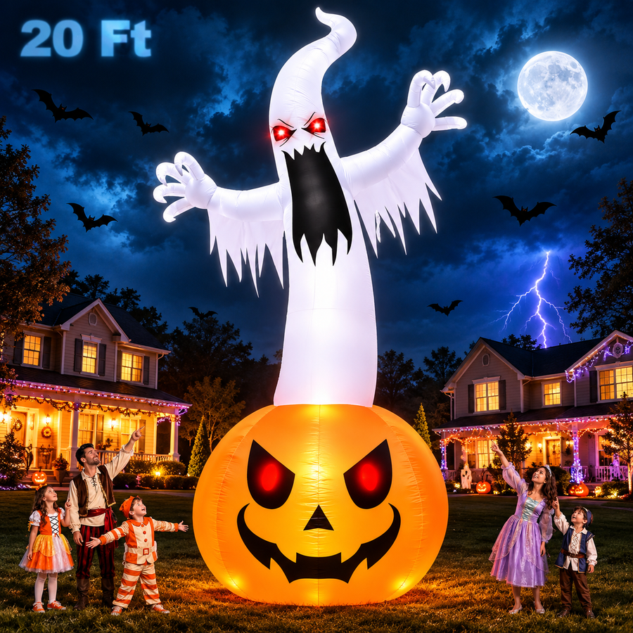 Super Giant Halloween Inflatables Pumpkin Ghost Decoration