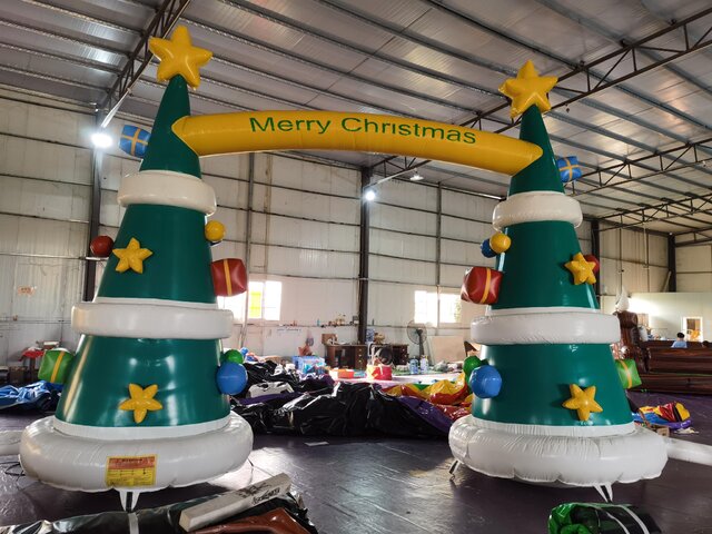Inflatable Christmas Tree Arch Decor Entrance