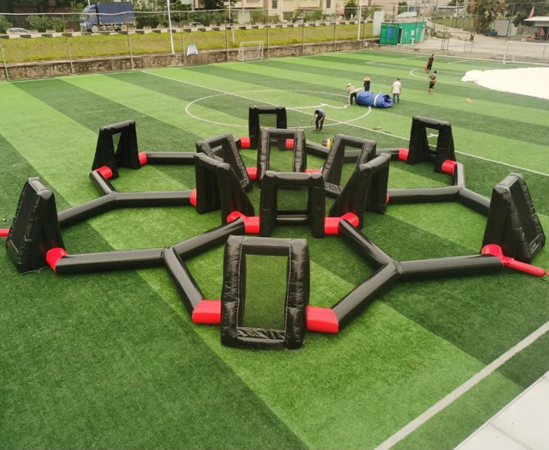 6-in-1 Inflatable Panna Soccer Training Arena 49x49 FT