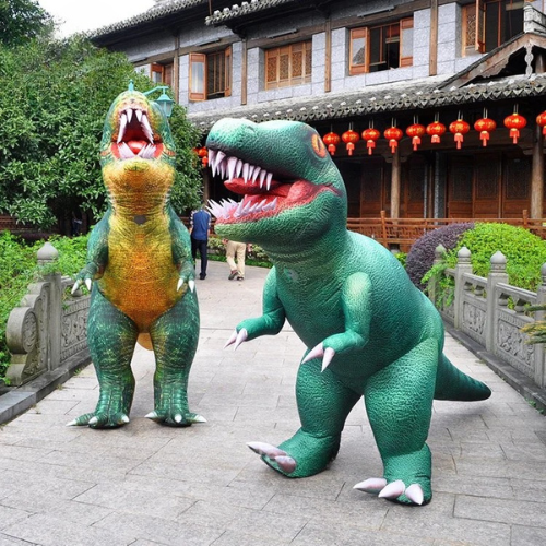 Inflatable Cartoon Dinosaur Mascot for Events
