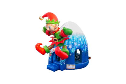 Elf-Themed Inflatable Bounce Dome Rental