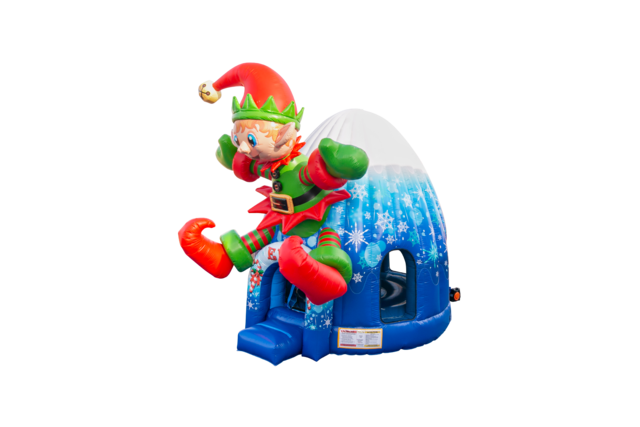 Elf-Themed Inflatable Bounce Dome Rental